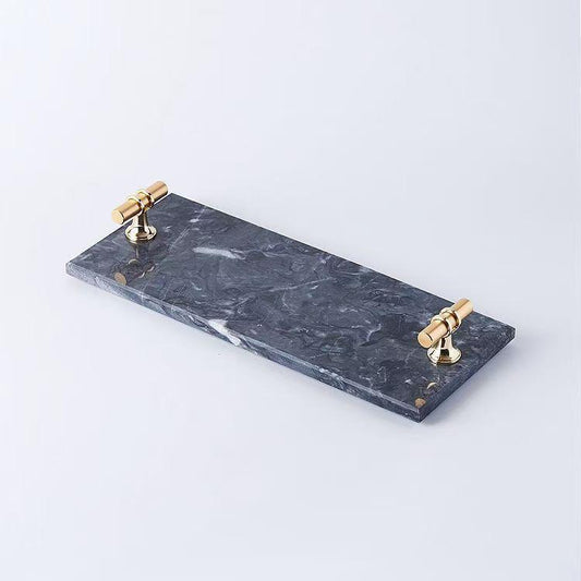 Slim Glossed Marble Platter