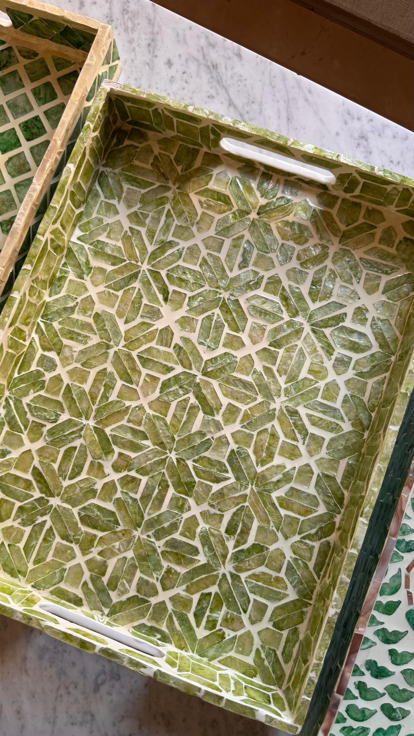 Sage Mother of Pearl Tray