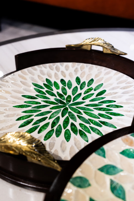 Jade Tray in Sheesham Mother of Pearl