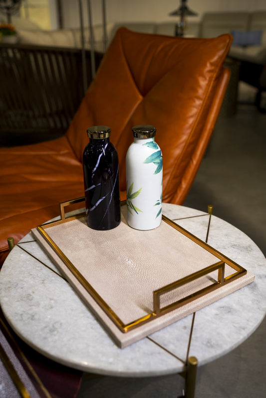 Textured Leather Tray