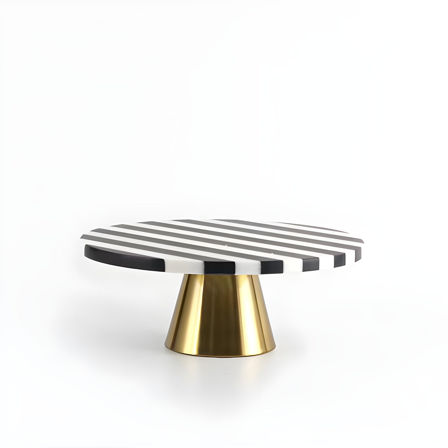 Checkered Marble Cake Stand