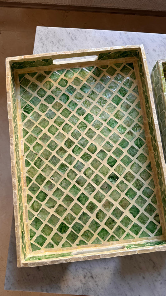 Cypress Mother of Pearl Tray