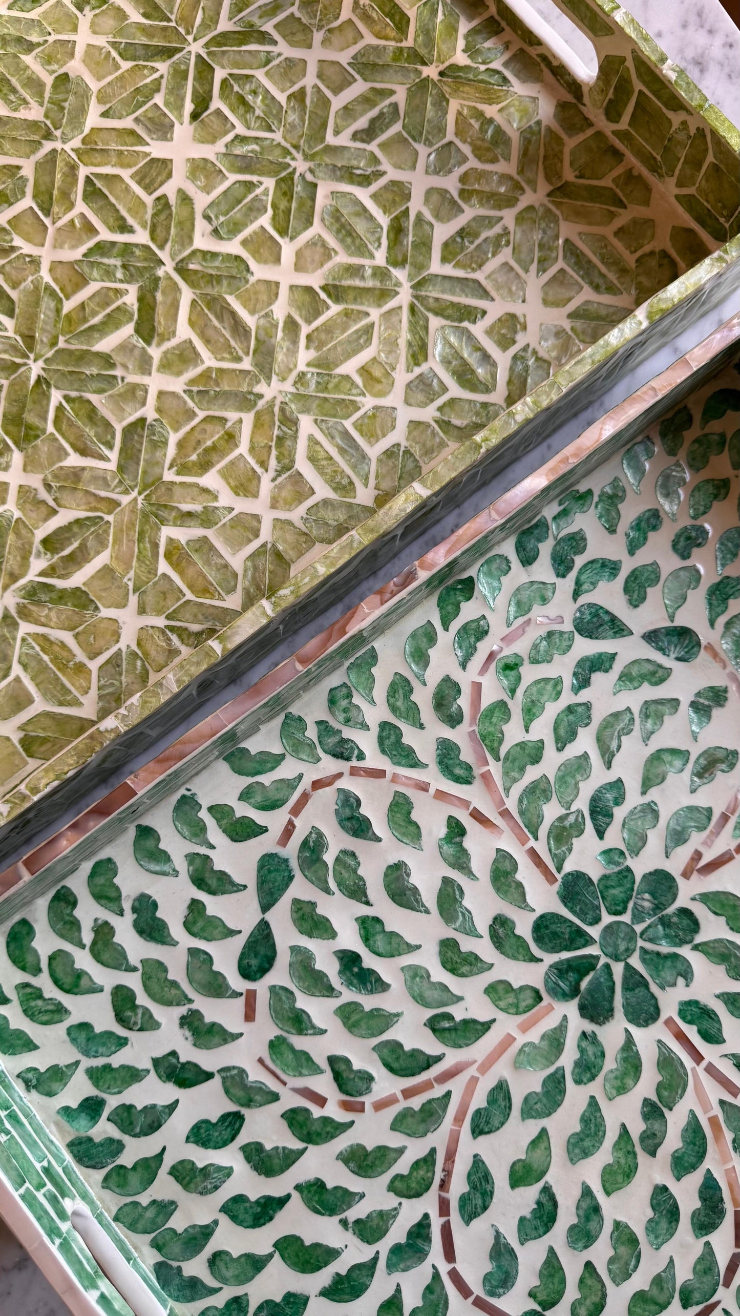 Petal Mother of Pearl Tray