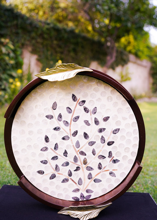 Sheesham Mother of Pearl Tree Tray