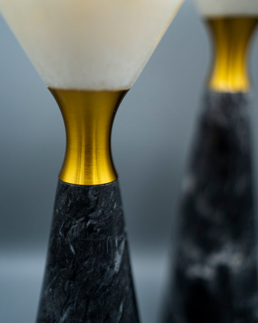 Marble Carrera Candle Stand