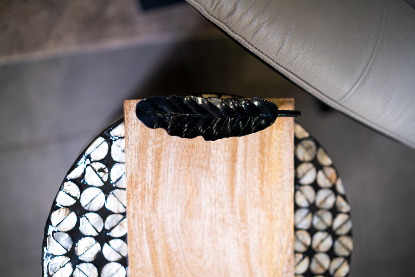 Leaf Wooden Platter