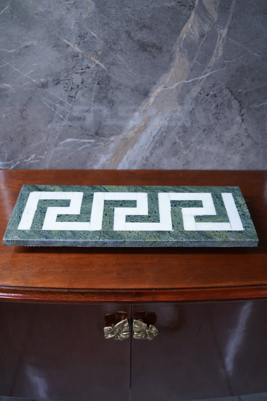 Iris Marble Platter - Green