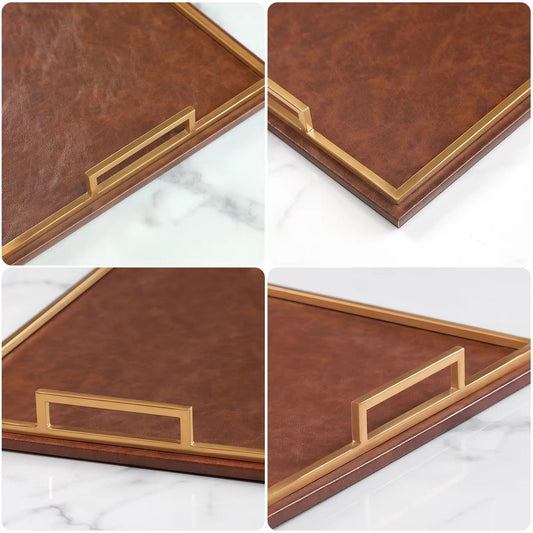 Cowhide Leather Tray