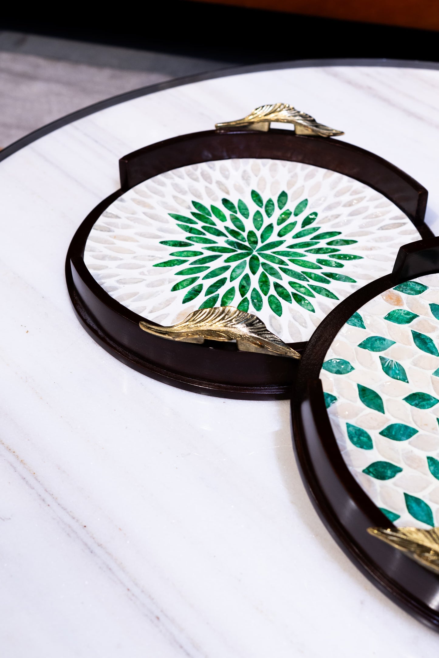 Jade Tray in Sheesham Mother of Pearl