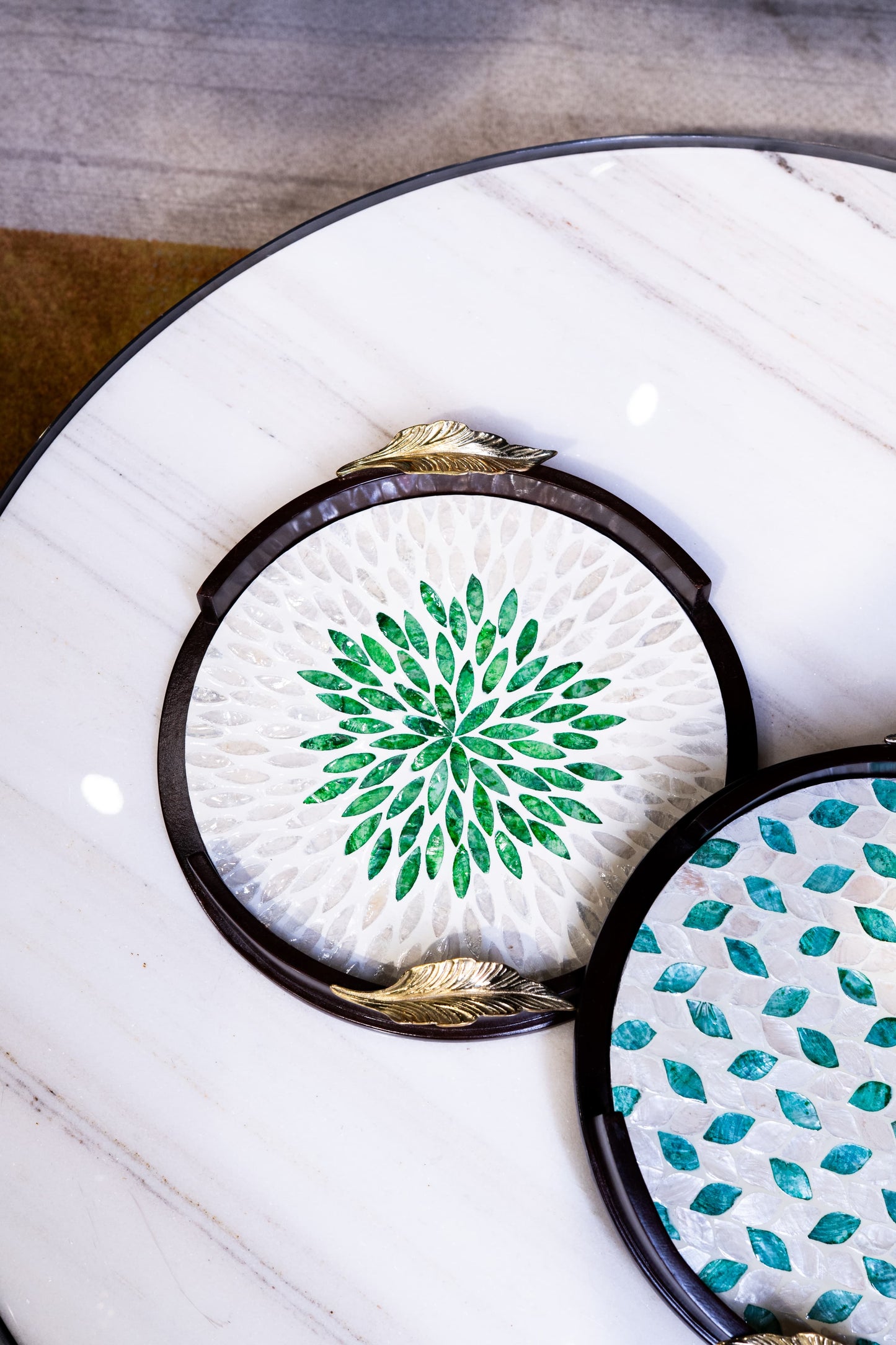 Jade Tray in Sheesham Mother of Pearl