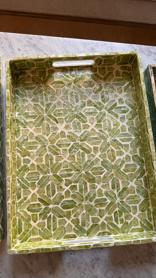 Sage Mother of Pearl Tray