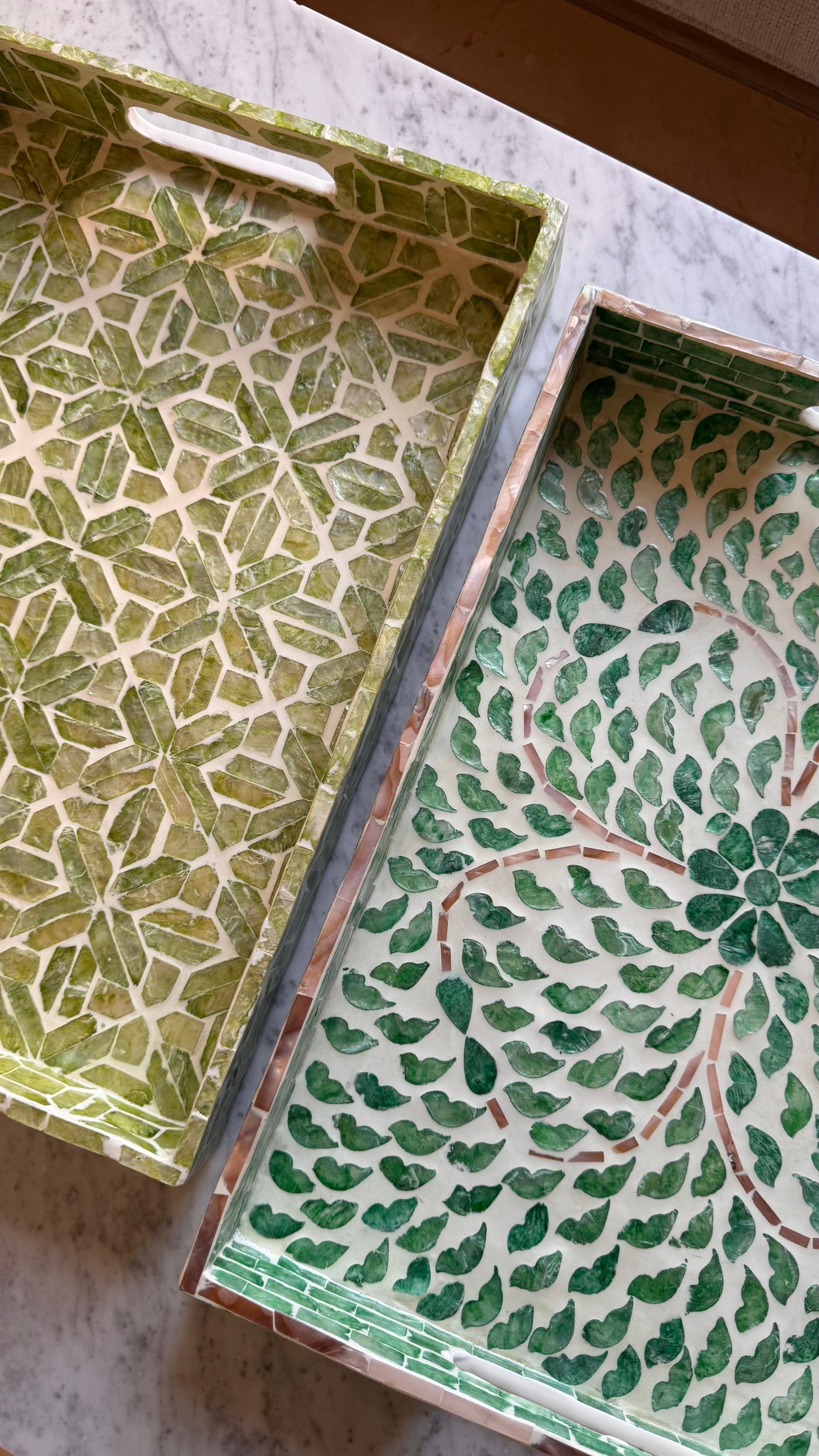 Petal Mother of Pearl Tray