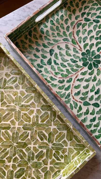 Petal Mother of Pearl Tray