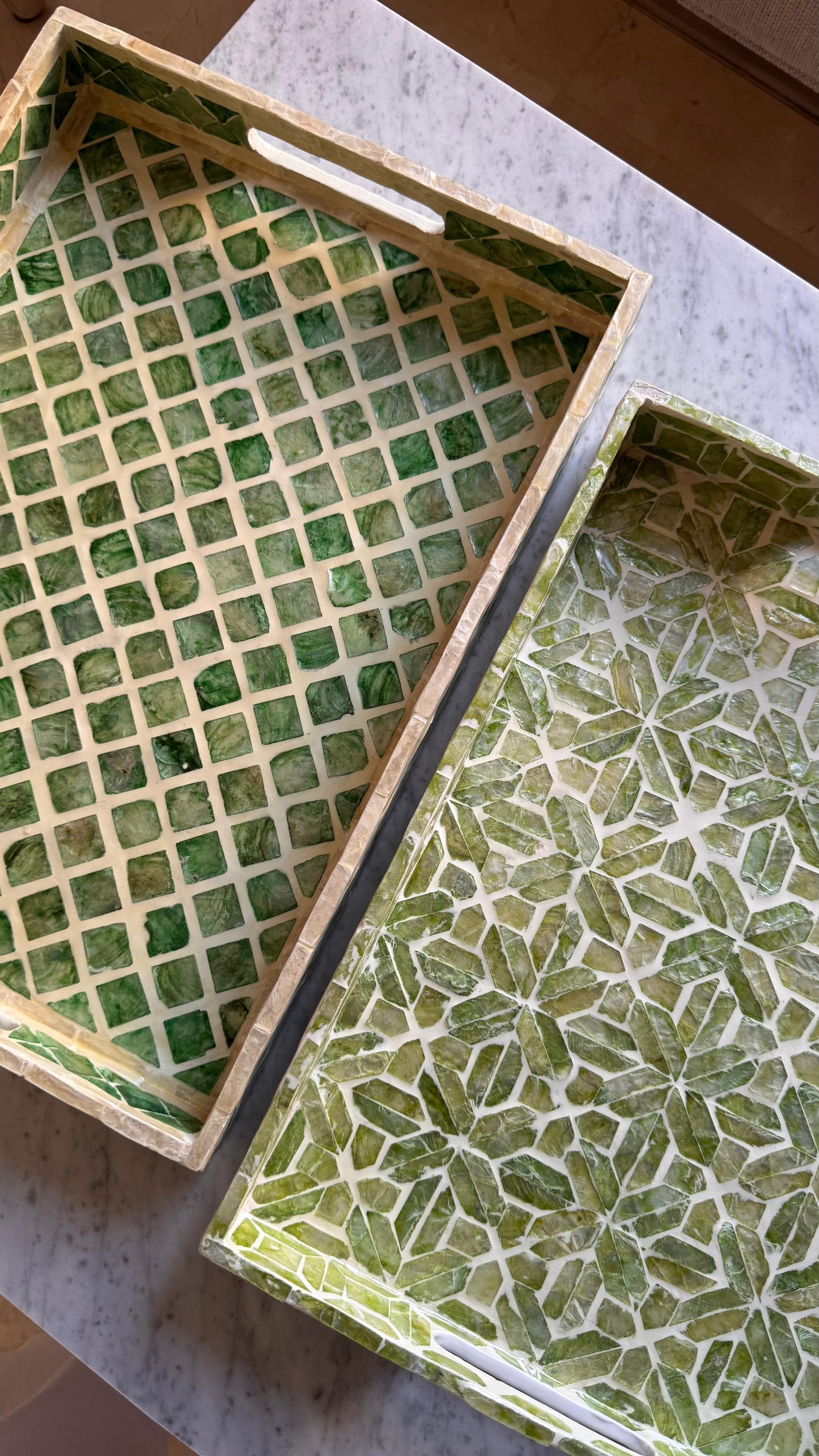 Cypress Mother of Pearl Tray