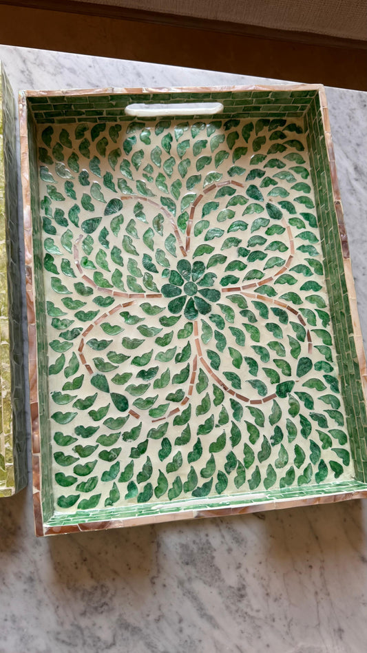 Petal Mother of Pearl Tray