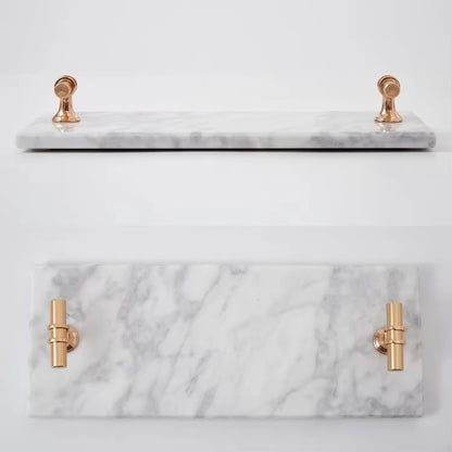 Slim Glossed Marble Platter