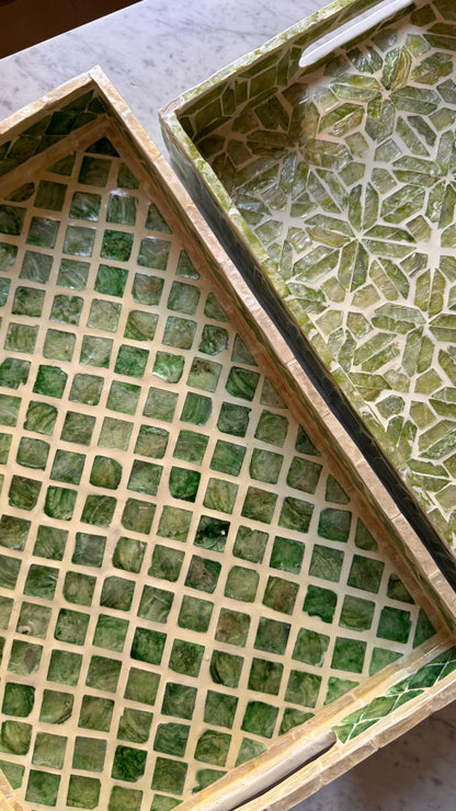 Cypress Mother of Pearl Tray
