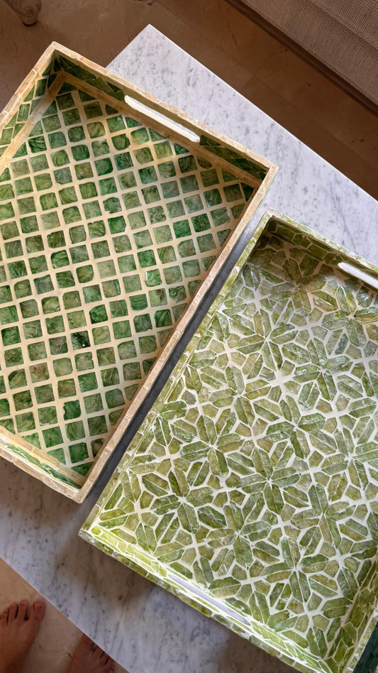 Sage Mother of Pearl Tray