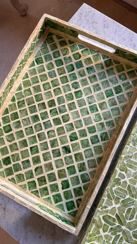 Cypress Mother of Pearl Tray