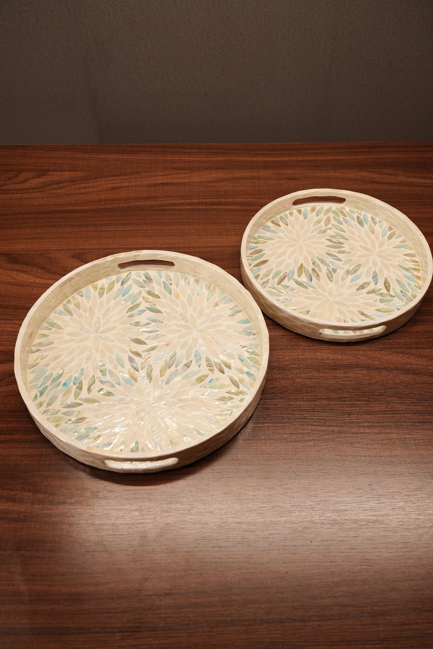 Ivory Round Pearl Tray