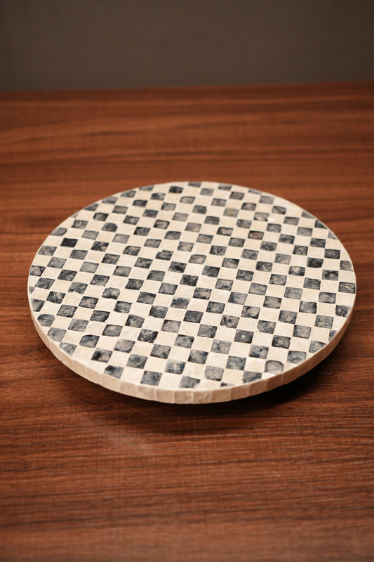 Checkered Rotating Tray