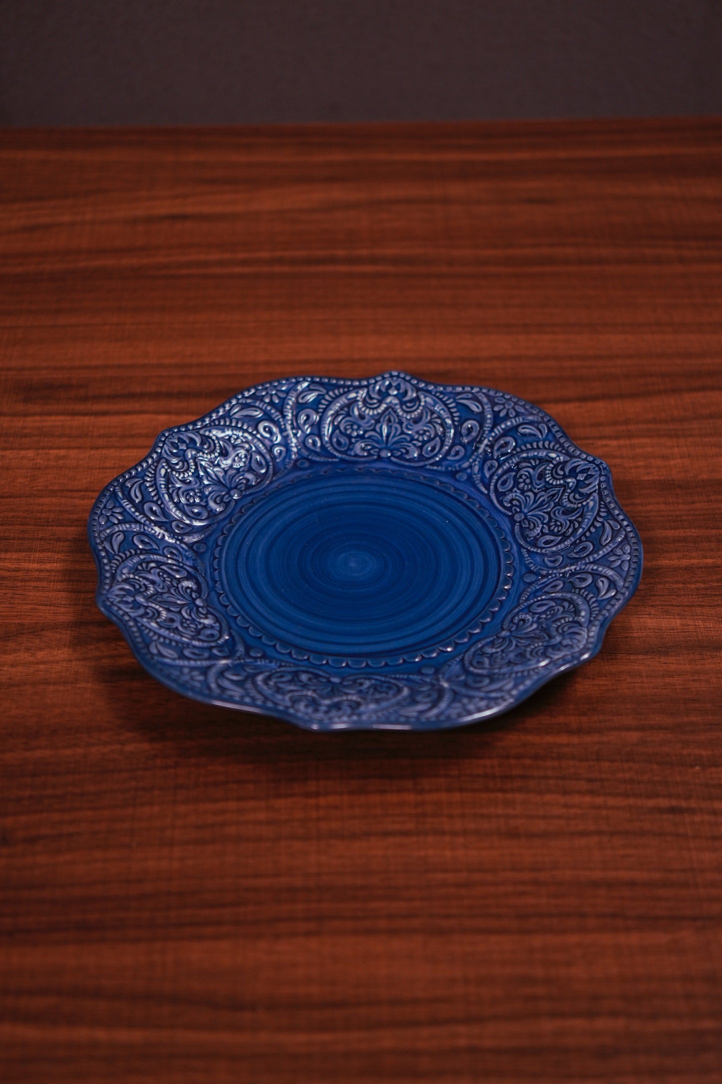 Cobalt Ceramic Platter