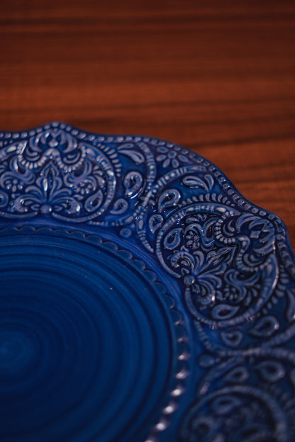 Cobalt Ceramic Platter