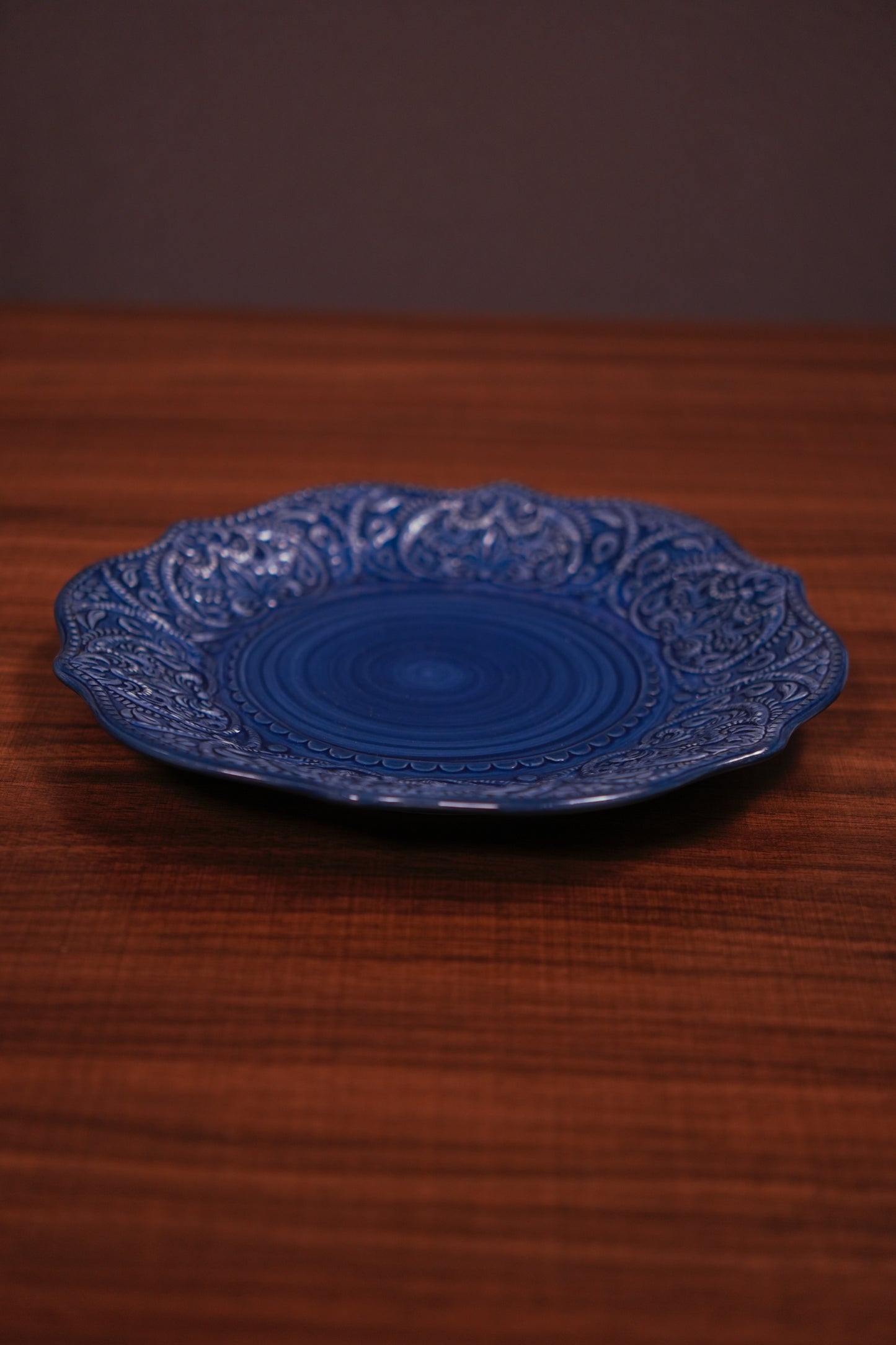 Cobalt Ceramic Platter
