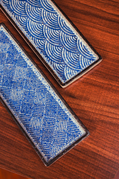 Indigo Rectangular Platter