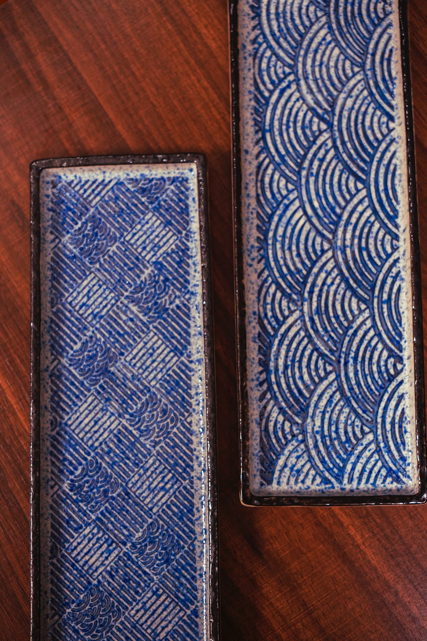 Indigo Rectangular Platter