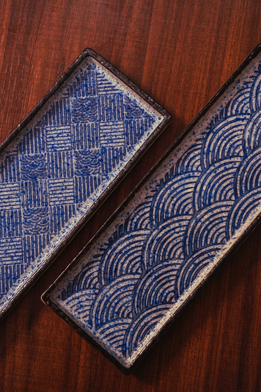 Indigo Rectangular Platter
