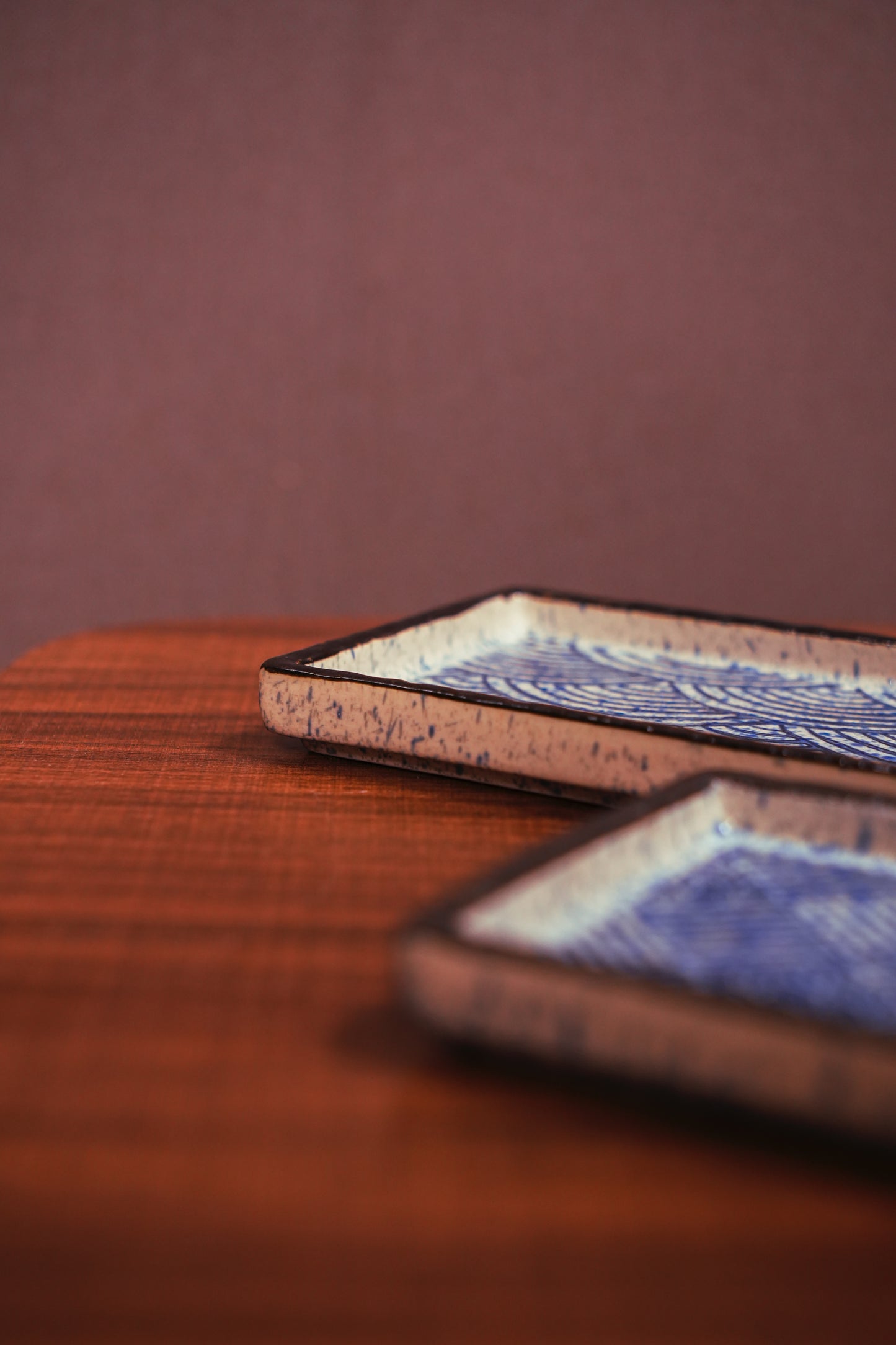Indigo Rectangular Platter