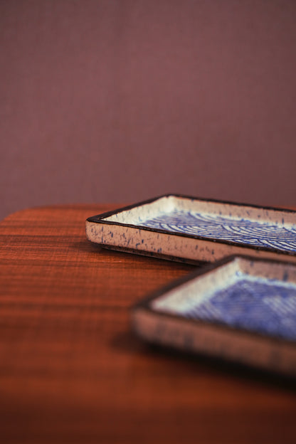 Indigo Rectangular Platter