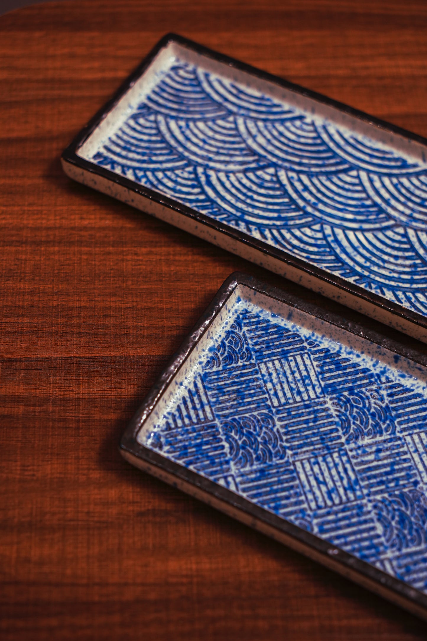 Indigo Rectangular Platter