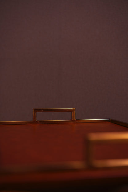 Brown Leather Tray