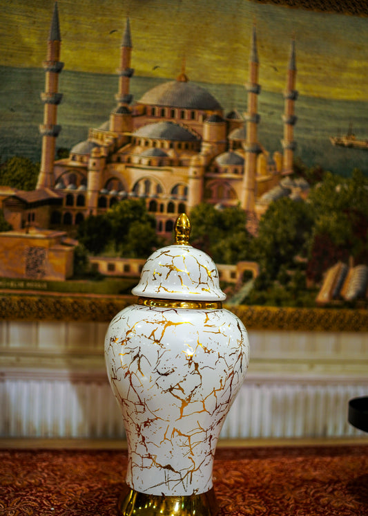 Marble Painted Vase Set