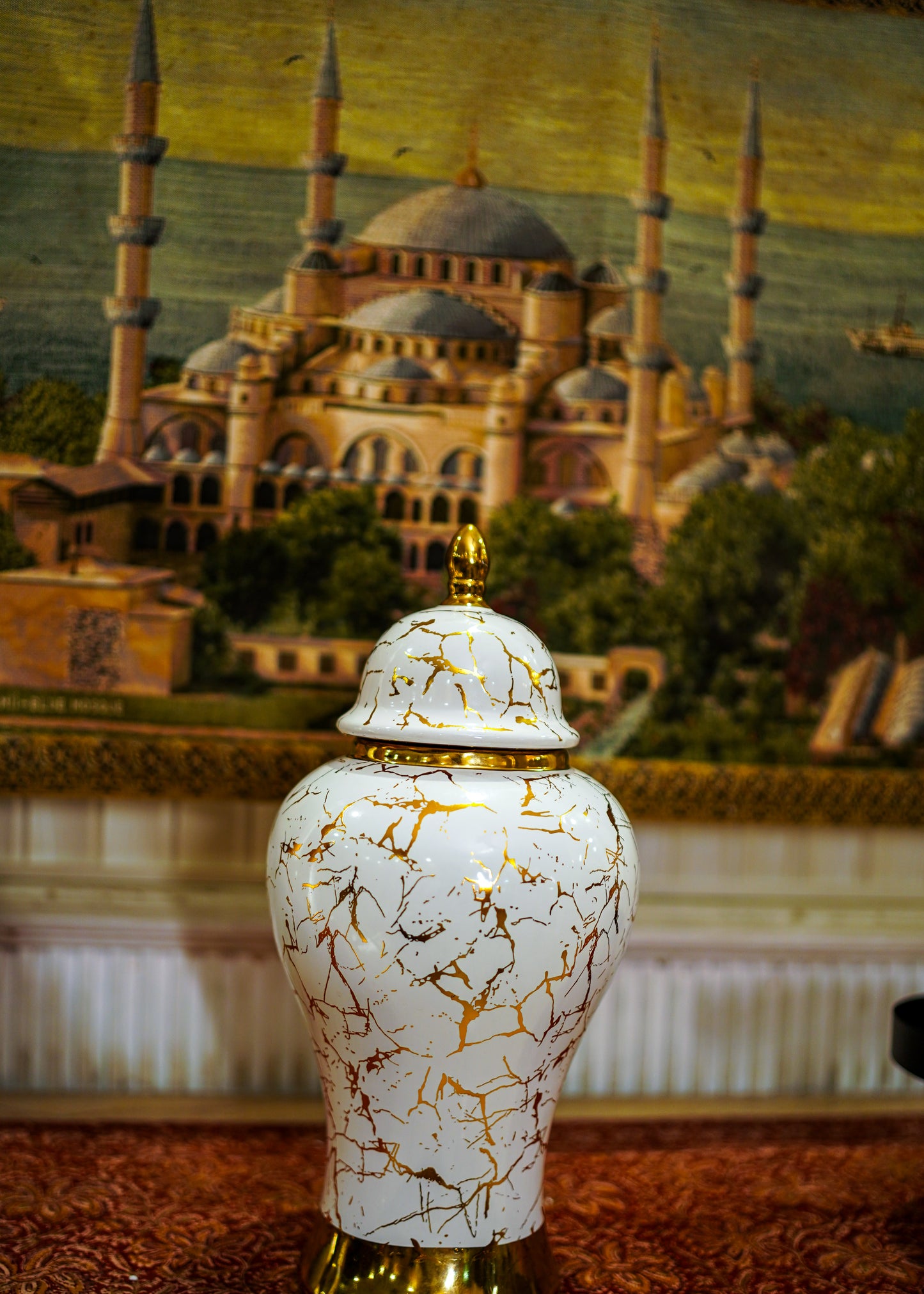 Marble Painted Vase Set
