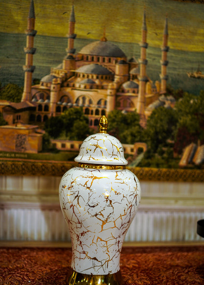 Marble Painted Vase Set