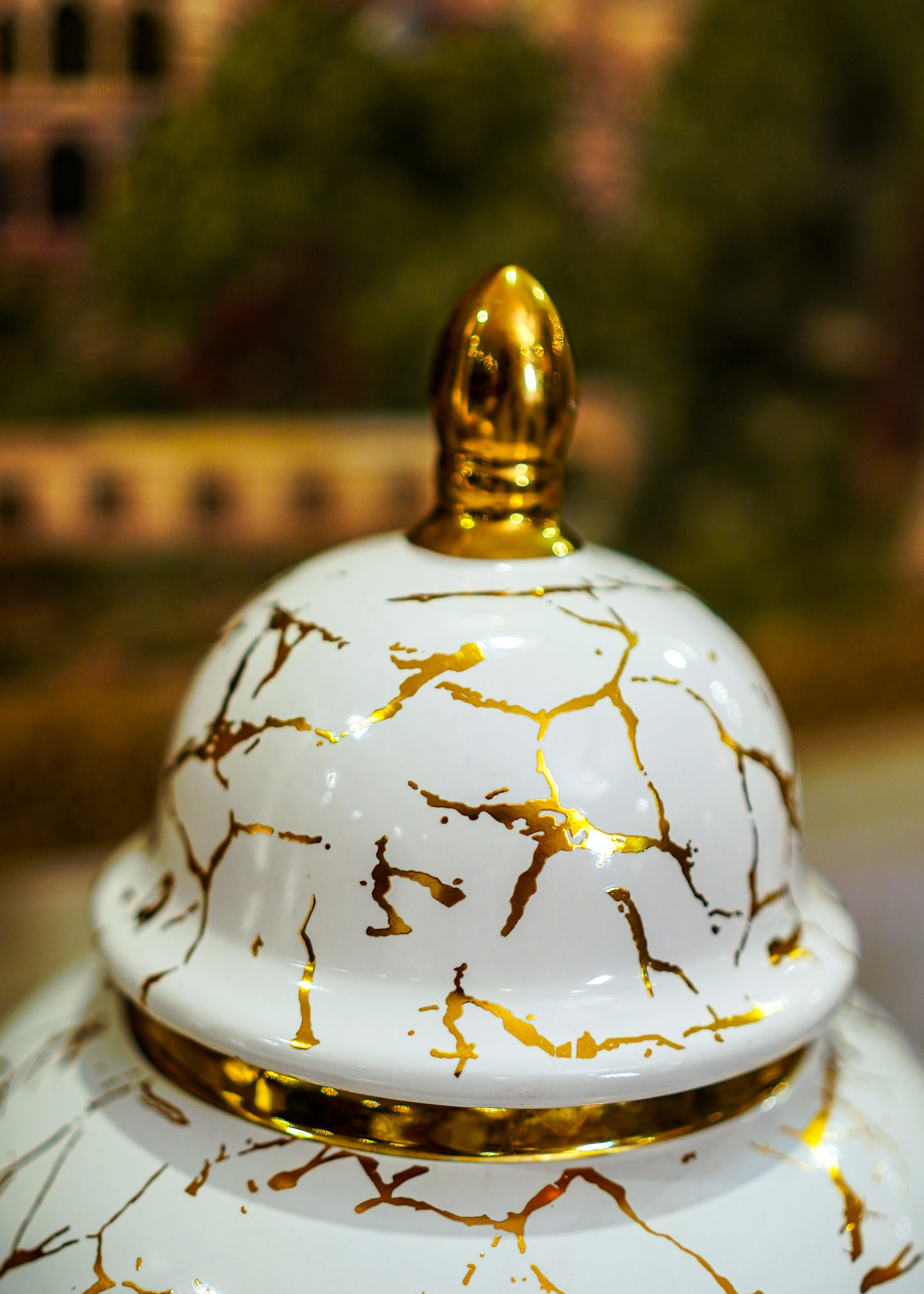 Marble Painted Vase Set