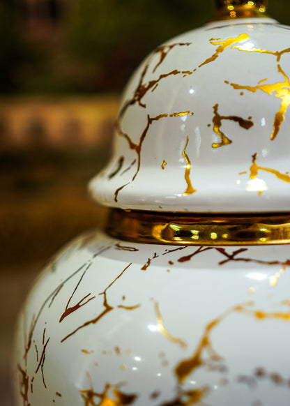 Marble Painted Vase Set