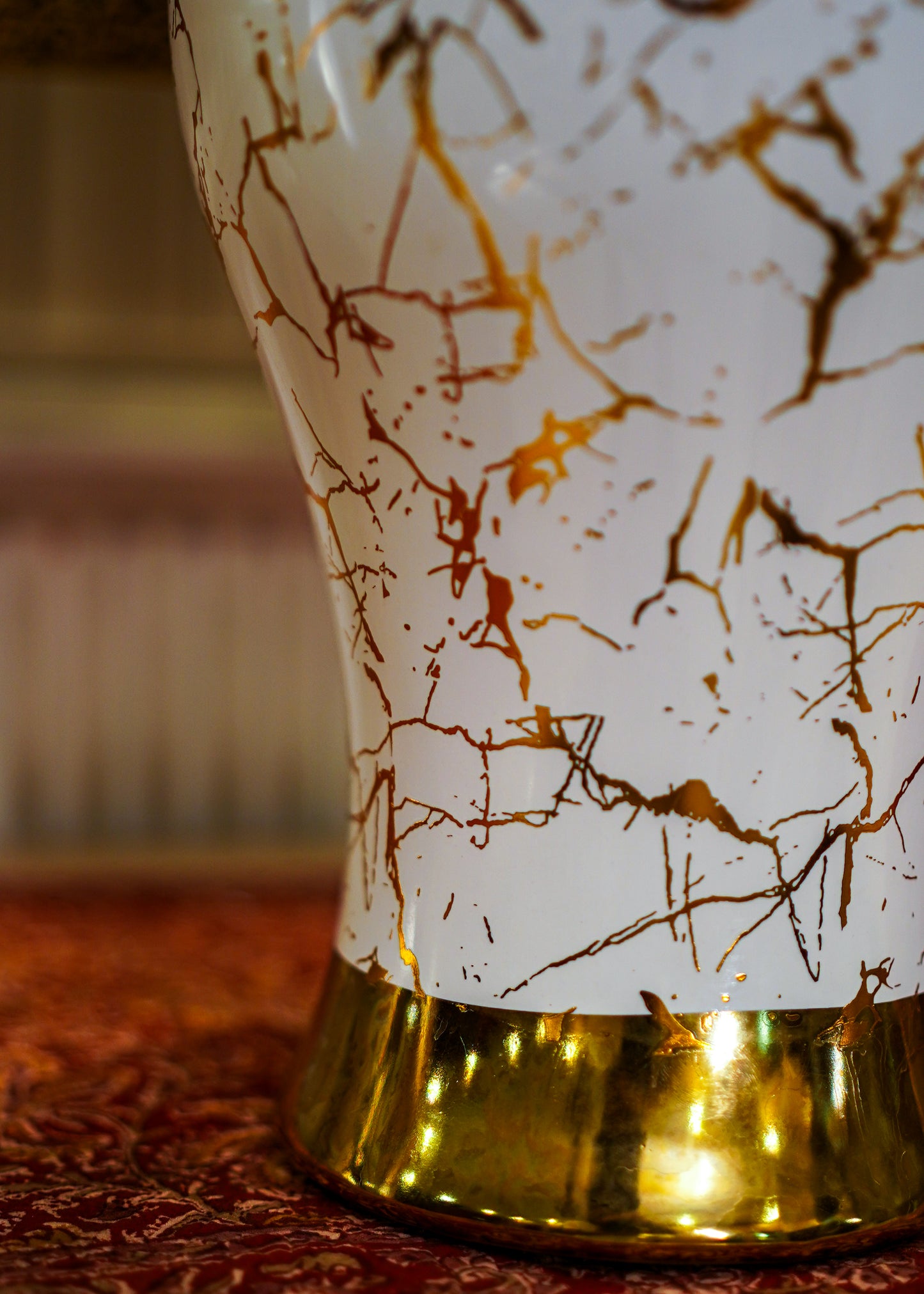 Marble Painted Vase Set