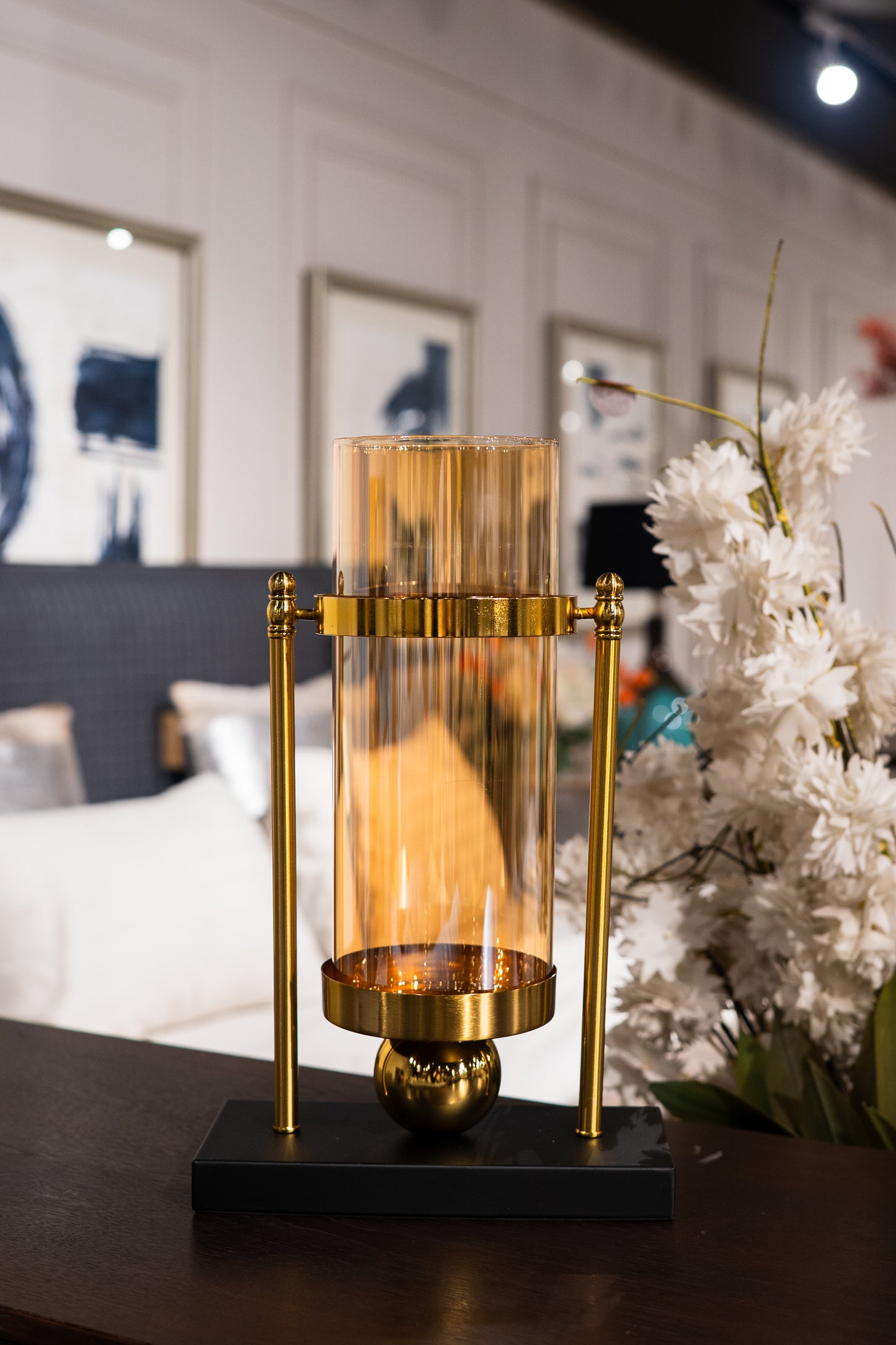 Amber Glow Vase