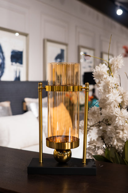 Amber Glow Vase