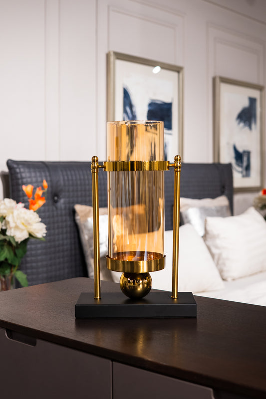 Amber Glow Vase
