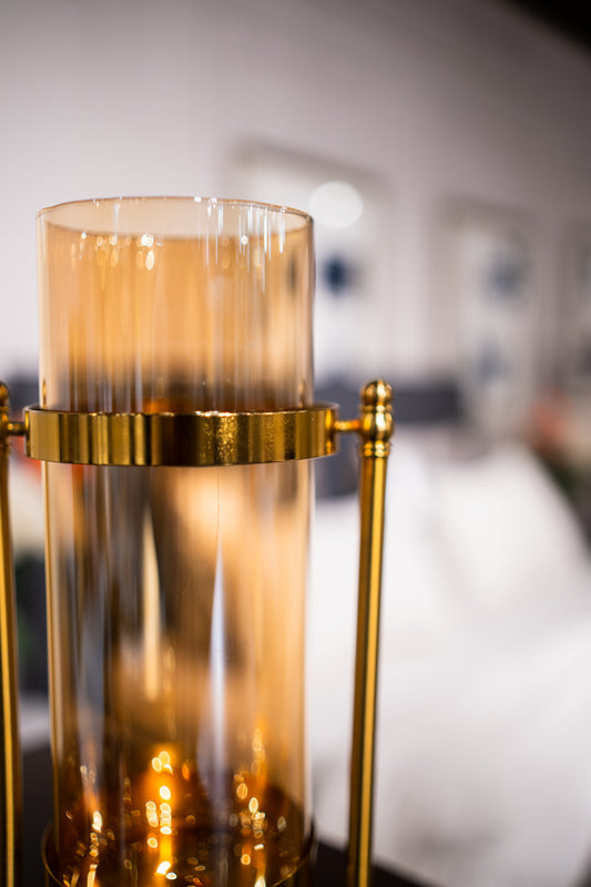 Amber Glow Vase