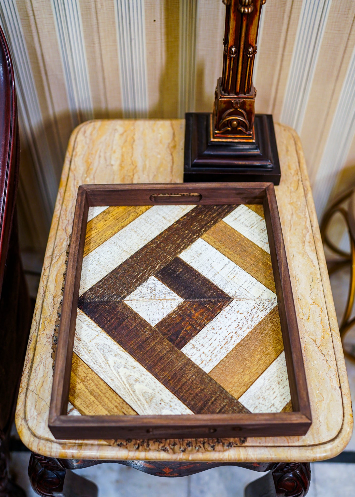 Walnut Panel Tray