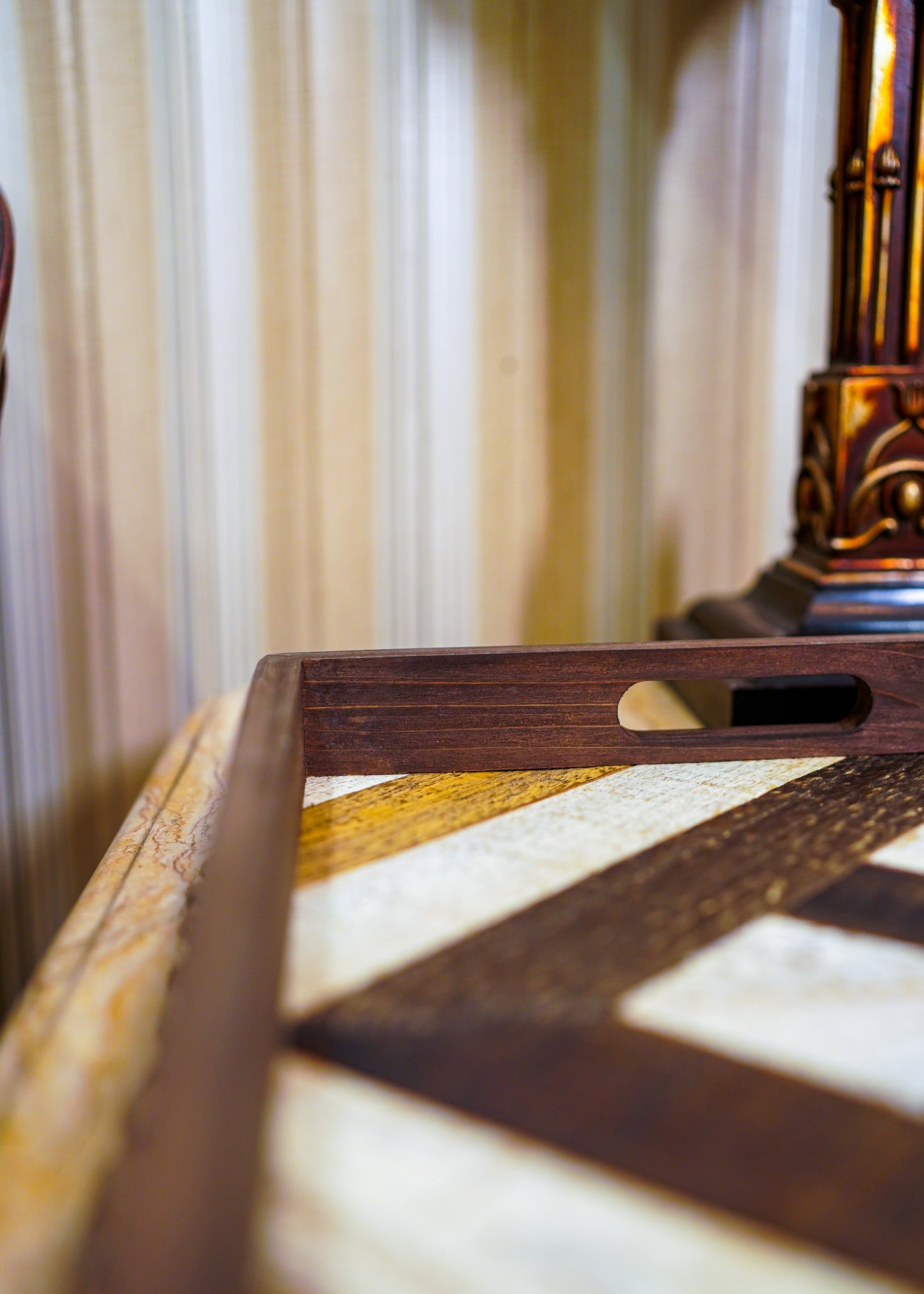 Walnut Panel Tray