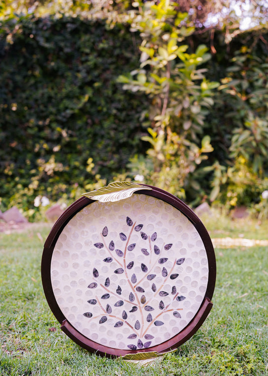 Sheesham Mother of Pearl Tree Tray