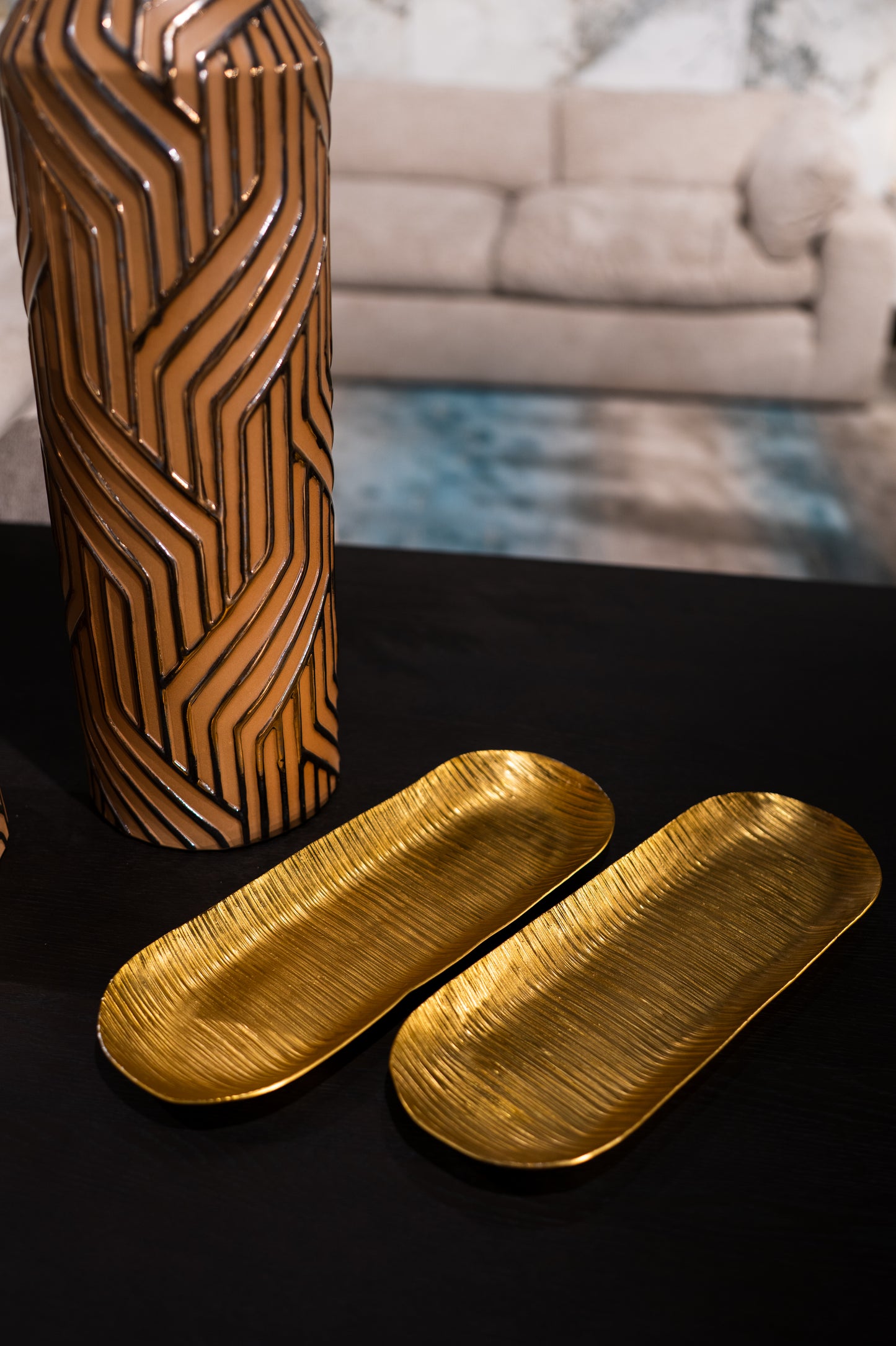 Luna Platter Gold
