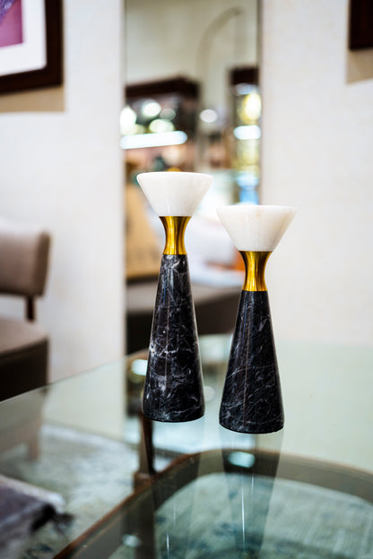Marble Carrera Candle Stand